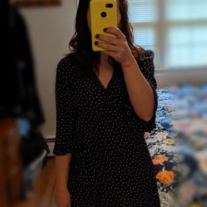 Polka dot romper dress